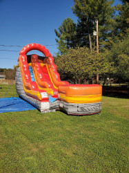 15ft Orange Marble Slide